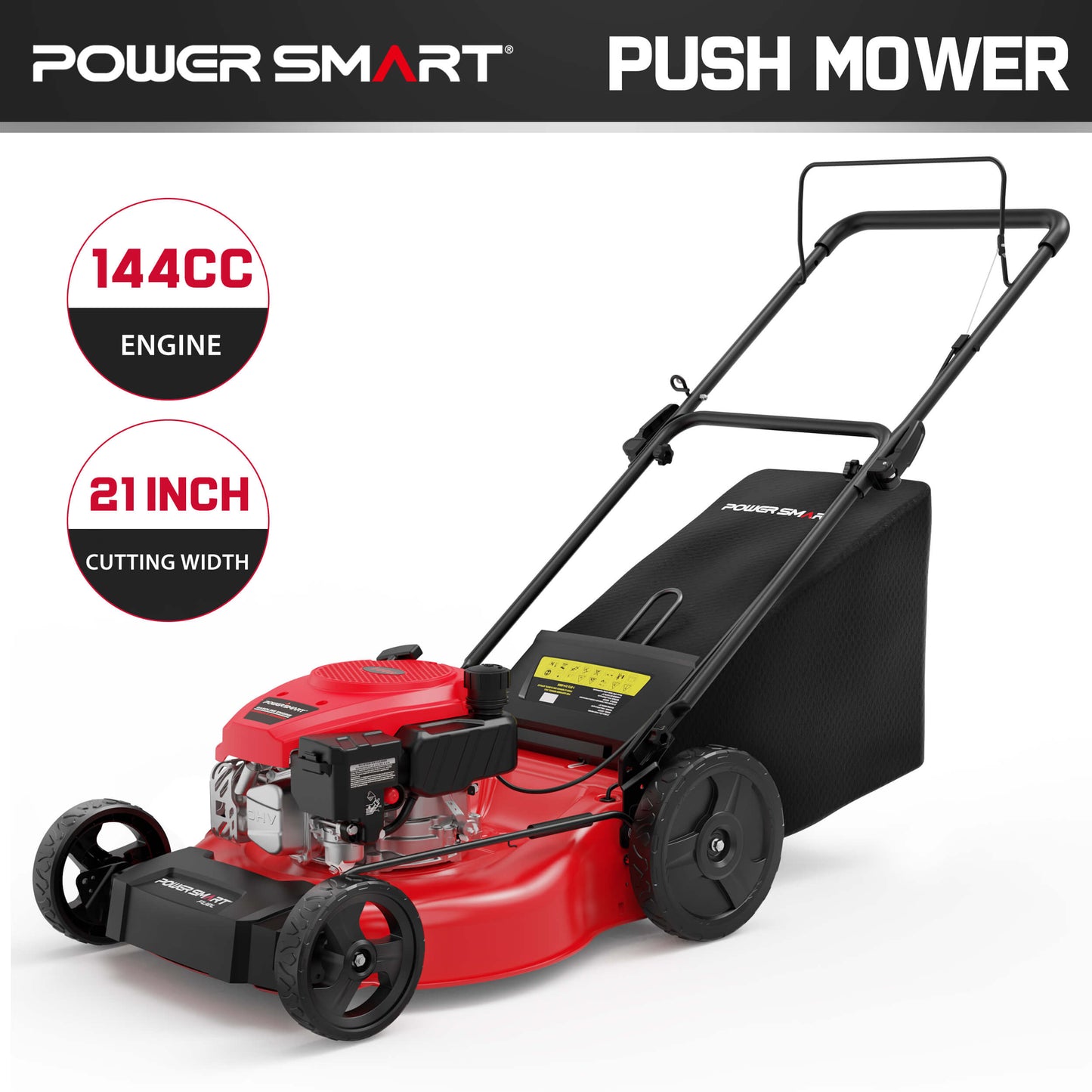 21" 144cc Gas Push 3-in-1 Lawn Mower DB8621P