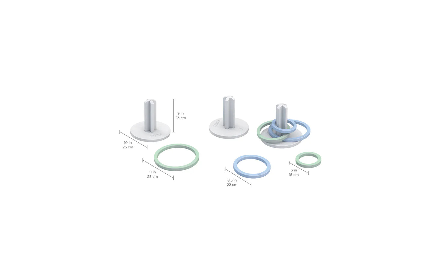 Ledge Lounger Ring Toss Outdoor Game Set