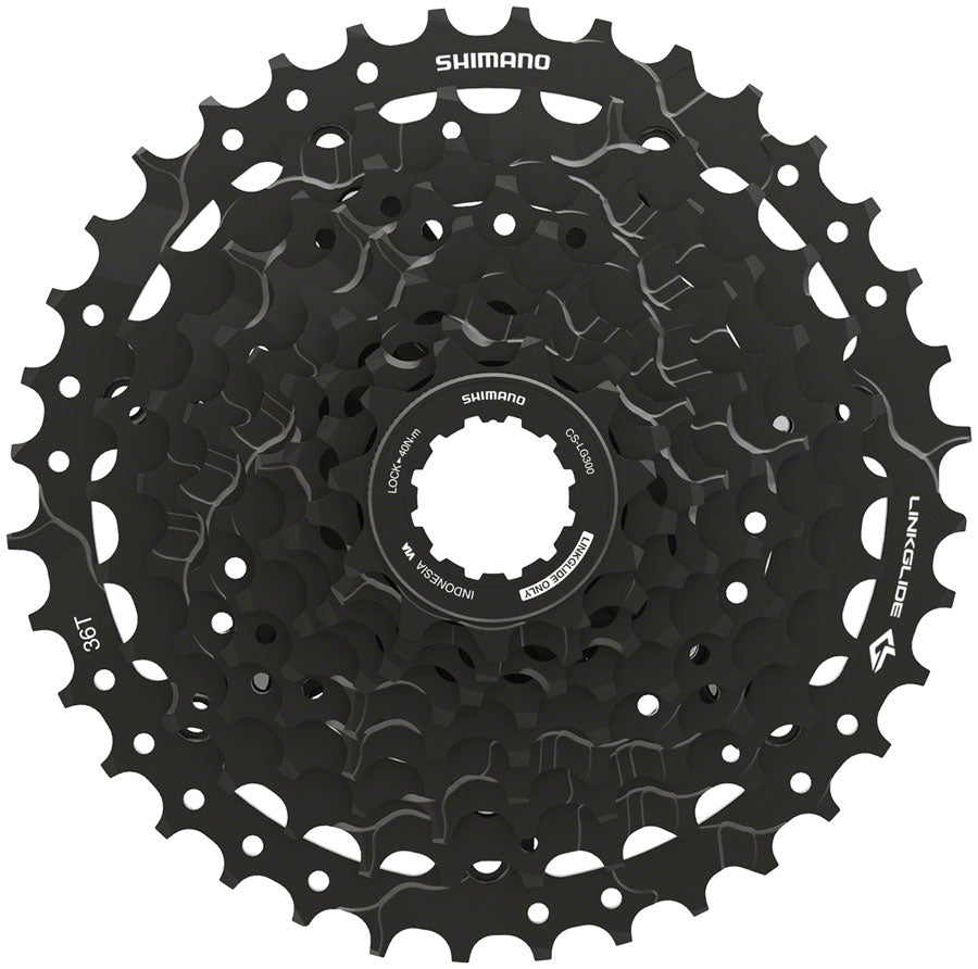 Shimano CUES CS-LG300-9 Cassette - 9-Speed 11-36t LINKGLIDE Black