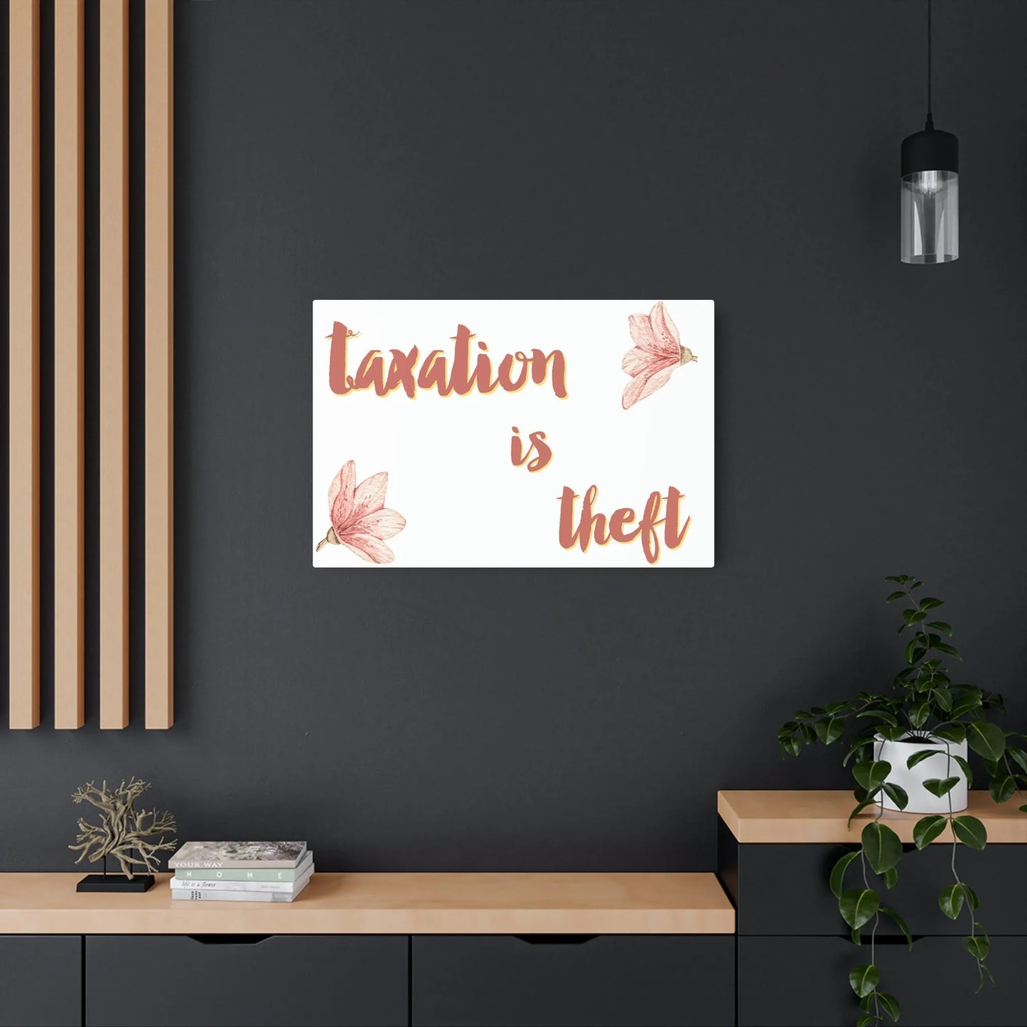 Live, Laugh... Taxation is Theft Metal Art Sign
