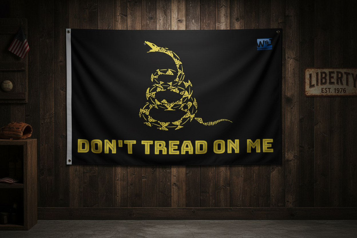 Black Gadsden Flag W&J