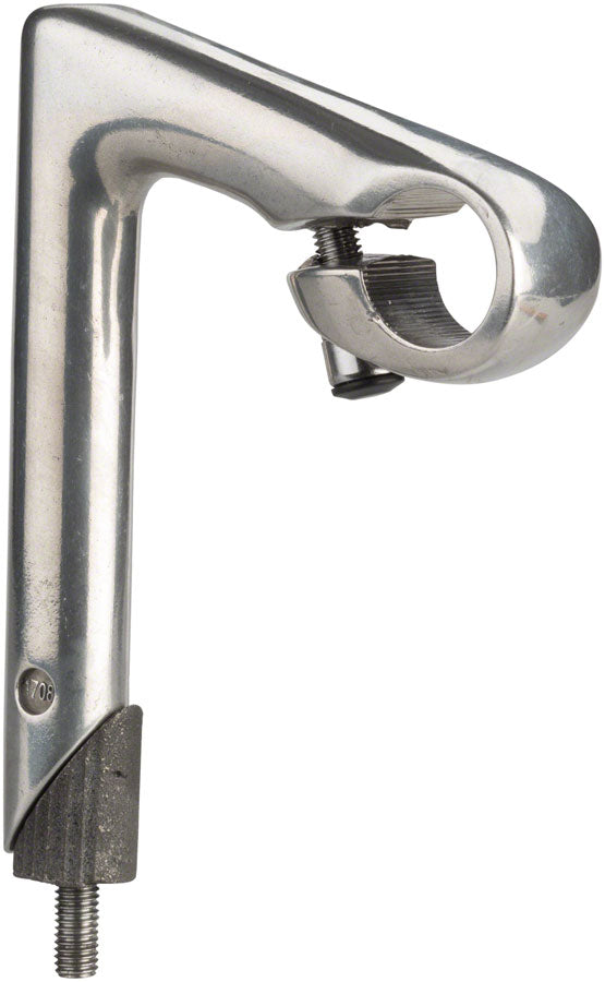 Kalloy Road Quill Stem - 80mm 25.4 Clamp 22.2-24tpi Quill Aluminum Silver