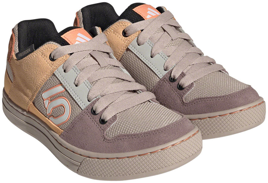 Five Ten Freerider Flat Shoes - Women's Wonder Taupe/Ftwr White/Acid Orange 8.5