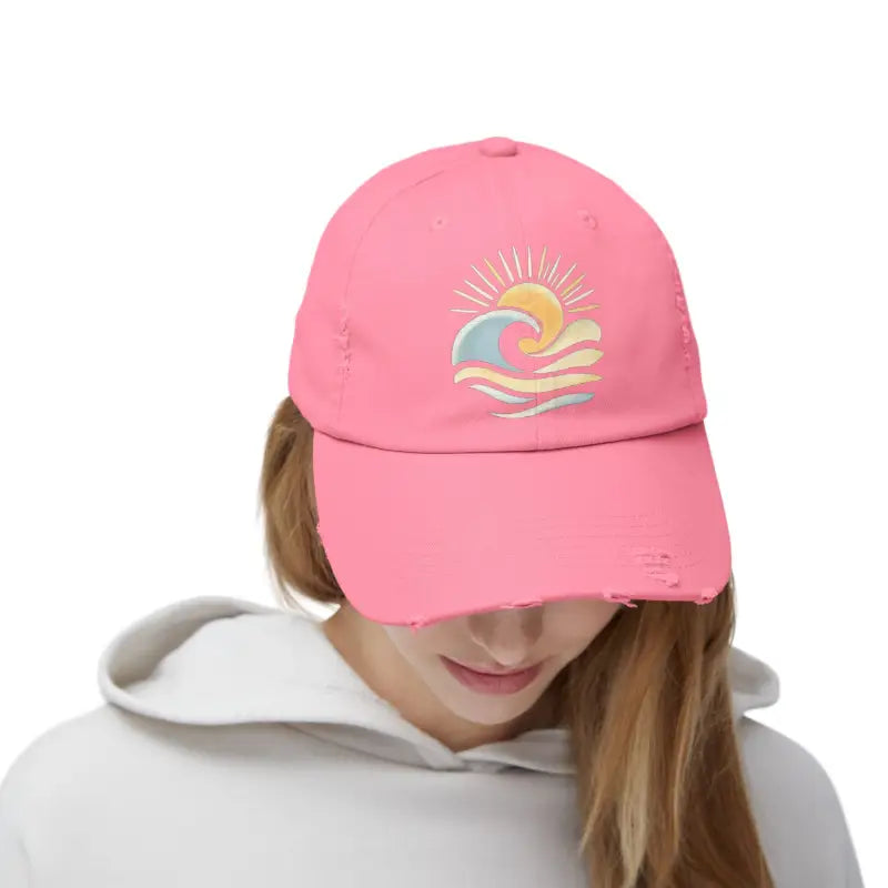 Ocean State Styles Baseball Cap Sun Wave Graphic Edition