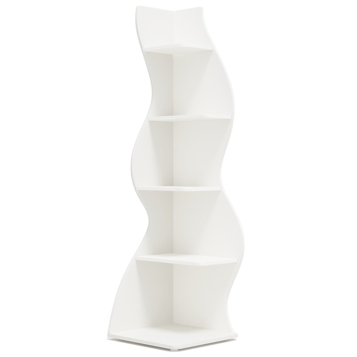 Modern Wall Corner Bookshelf Bookcase