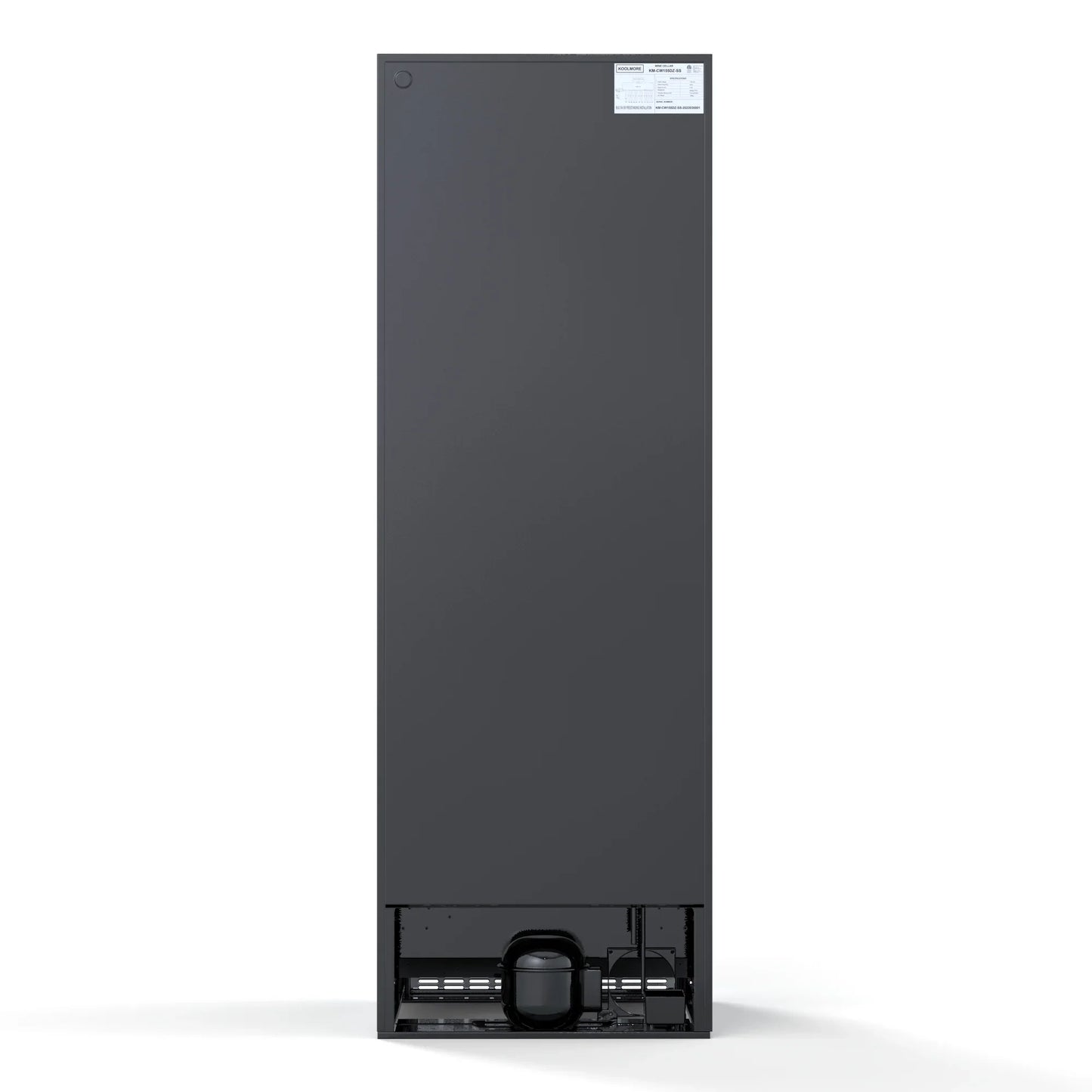Kool More 23 in. Dual Zone, Full Glass Door, Wine Cooler Refrigerator, Freestanding or Built-In Unit, 15.1 cu ft.