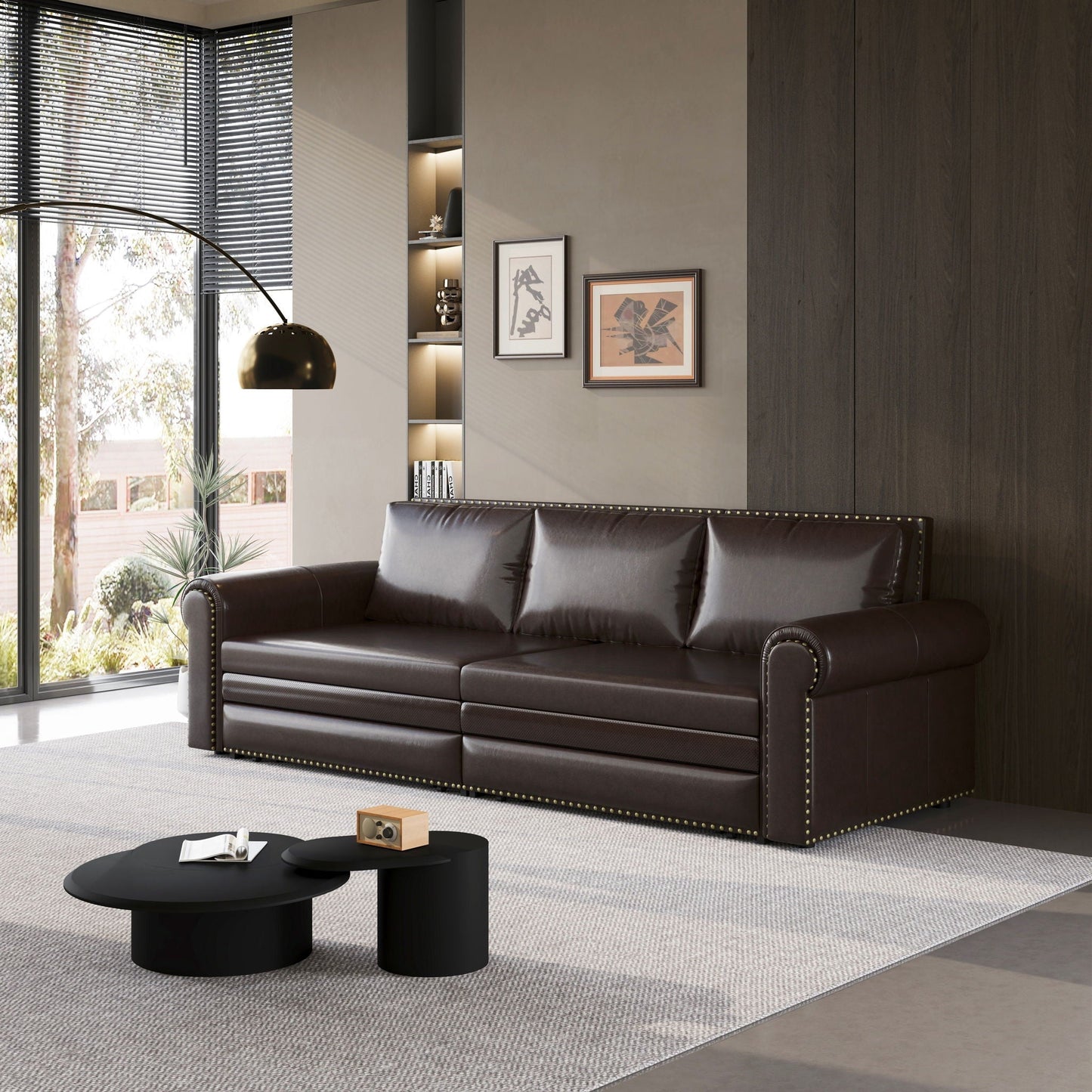 Chesterfield Sofa & Pull Out Bed