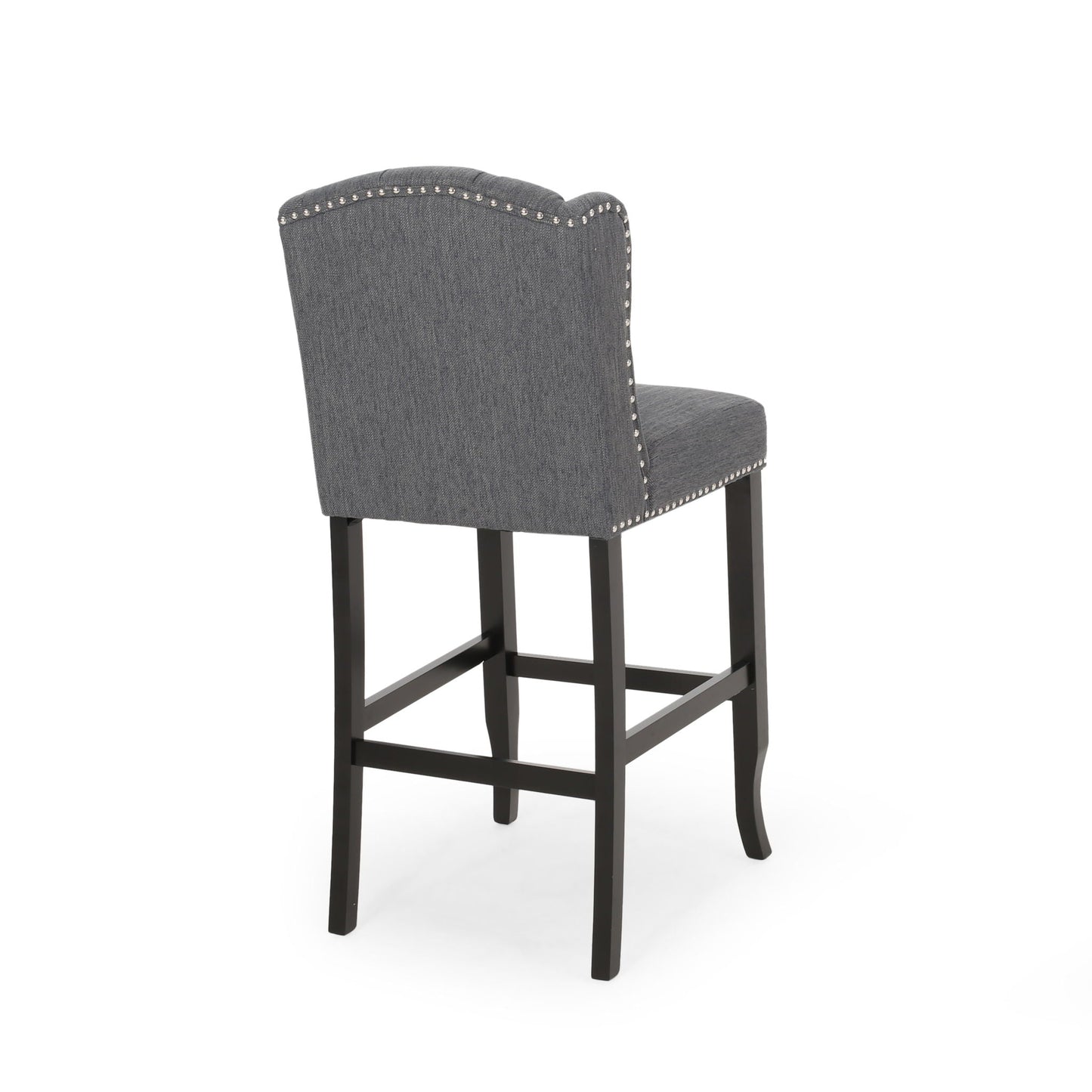Vienna Contemporary Fabric Tufted Wingback Counter Stools (Set of 2)