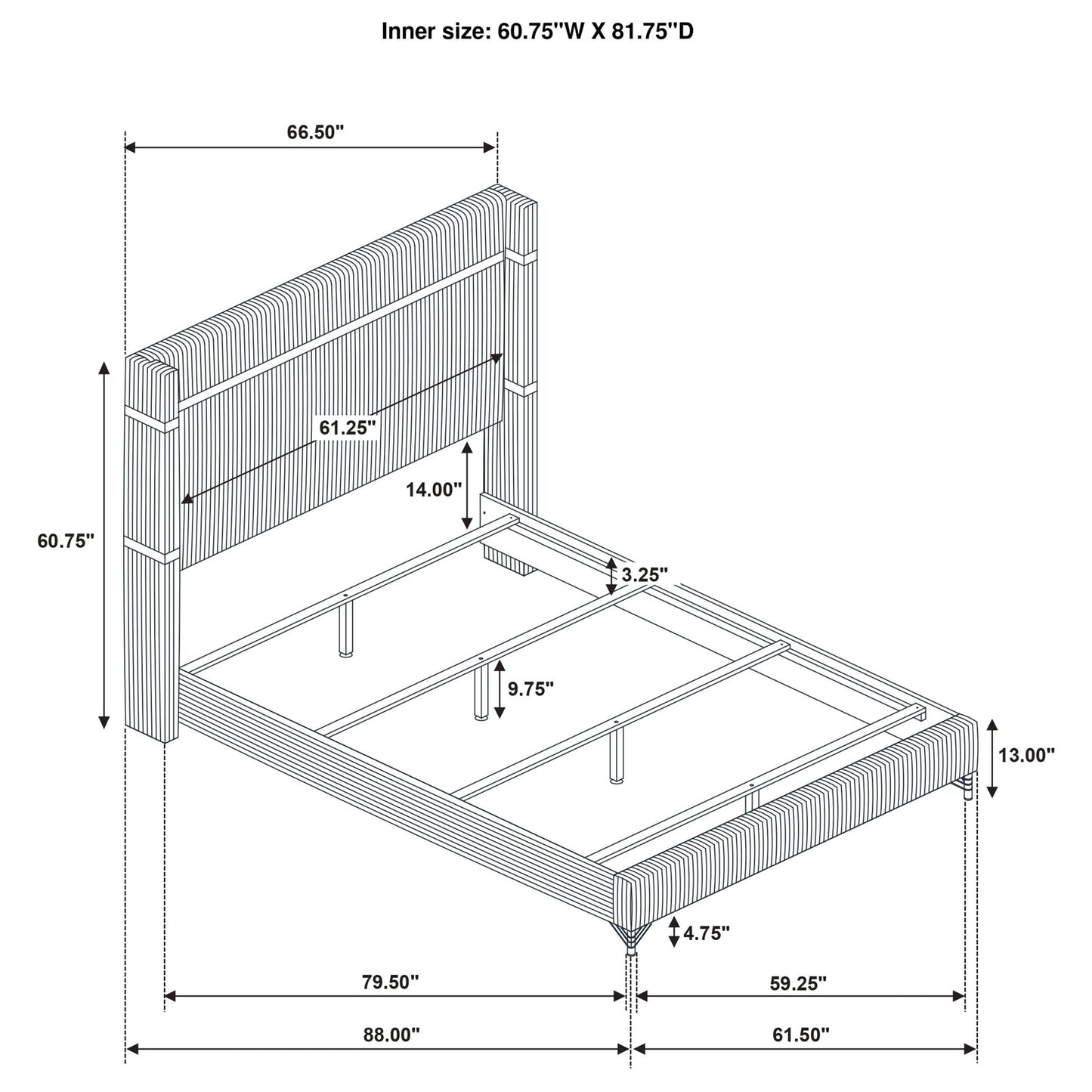 Malcolm - Wingback Bed