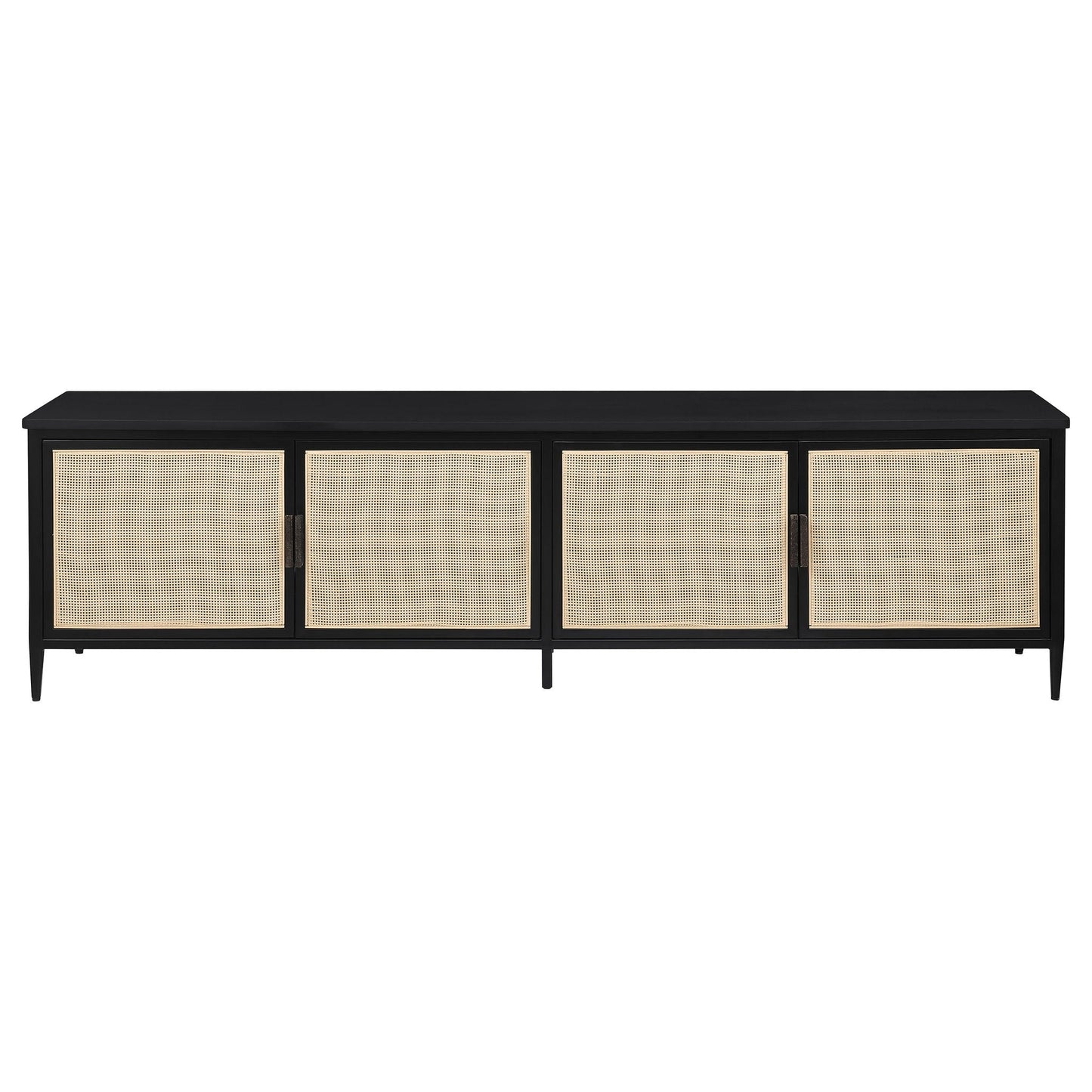 Kenneth - 4 Door TV Stand - Black