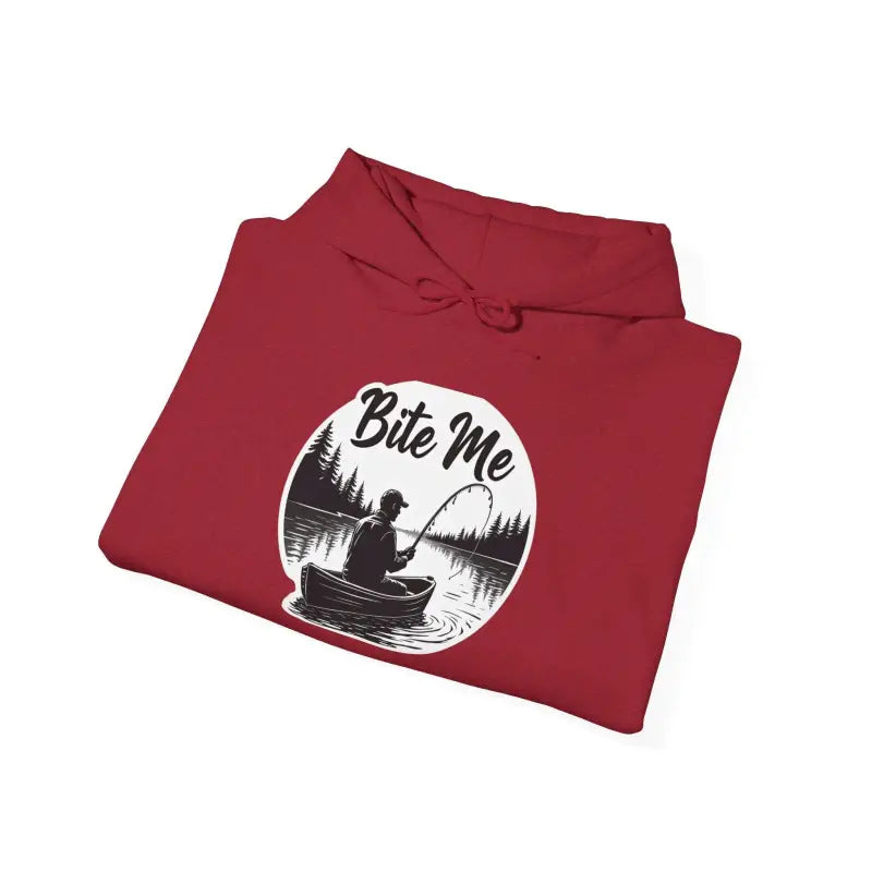Ocean State Styles Hooded Sweatshirt Fishing Bite Me Unisex