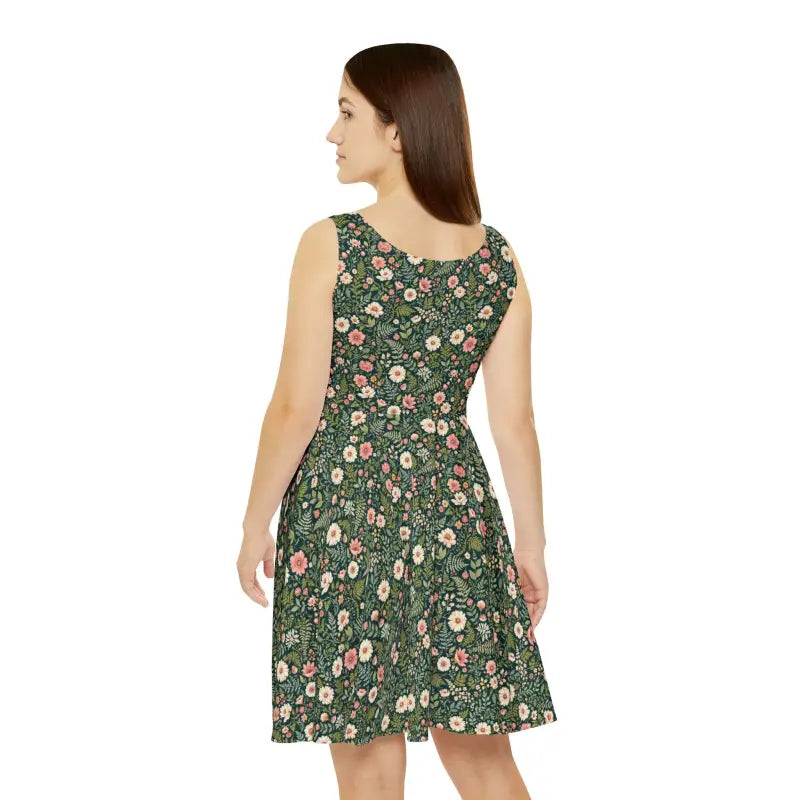 Ocean State Styles FloraBoutique Skater Dress Floral Print