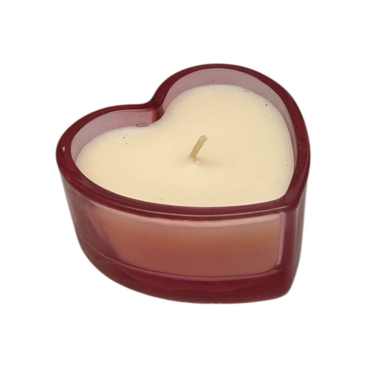 Heart Shaped Fresh Linen Scented Jar Candle - Pink