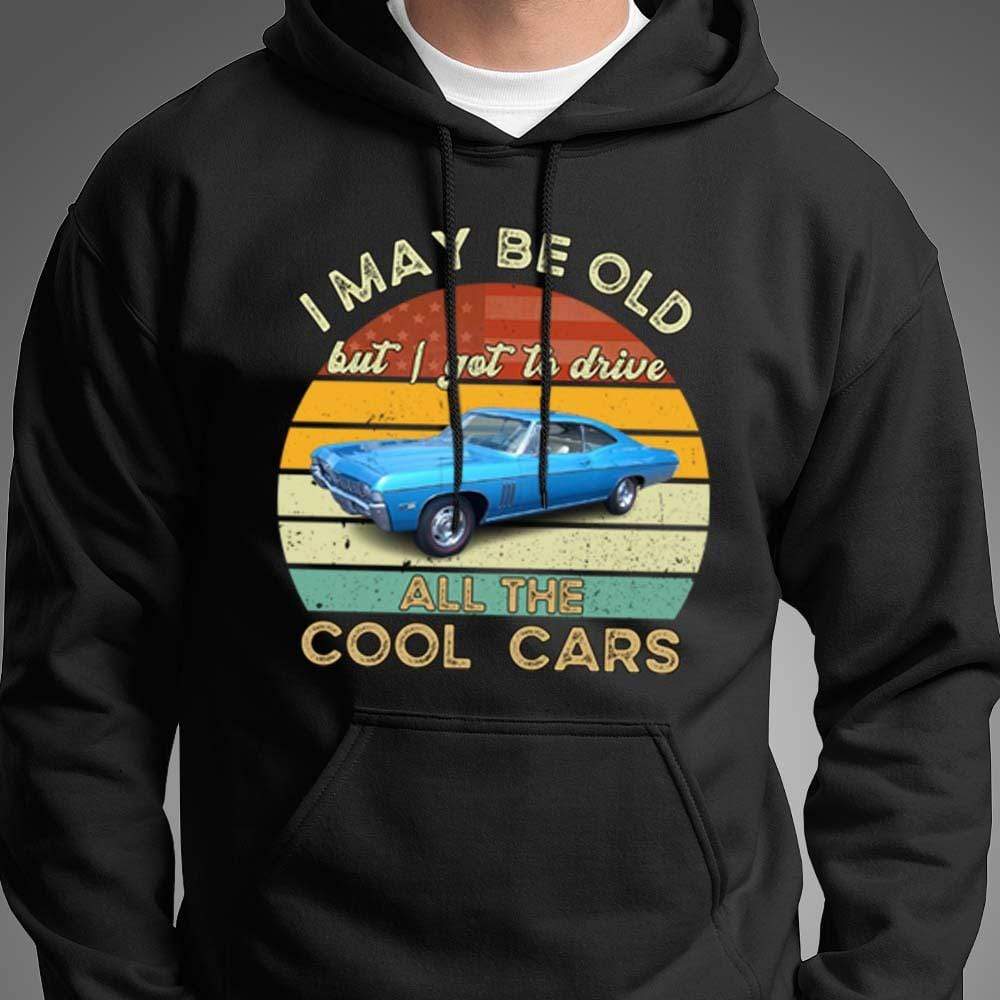 I May Be Old But Drive Cool Cars Grandpa Shirt