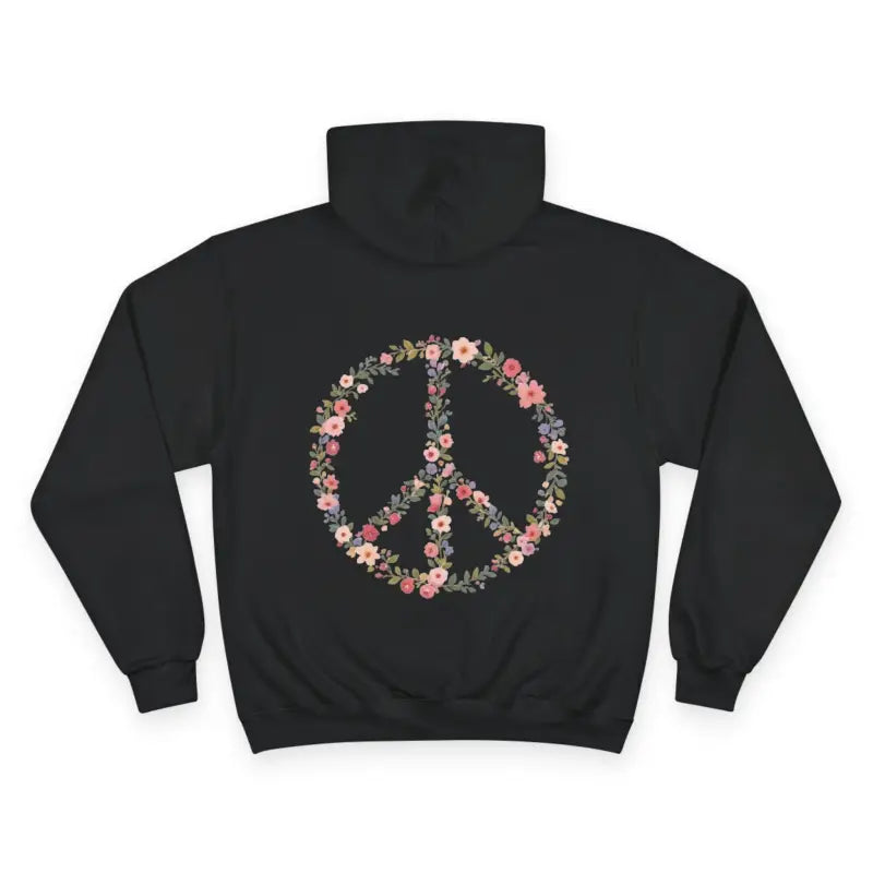 Ocean State Styles Champion Floral Peace Sign Hoodie
