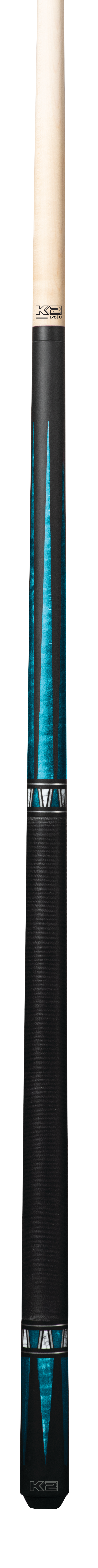 K2 Cue Matte Curly Point Design W/Black Irish Linen Wrap