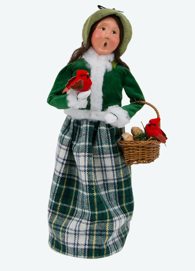 Cardinal Family Carolers - Woman