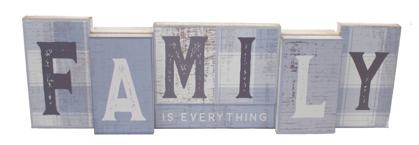 Reversible Family Christmas Sign
