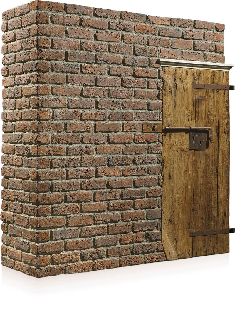 Barok Cotto/Caramel/Lava Manufactured Stone Handmade Brick Veneer - Livfloors Collection