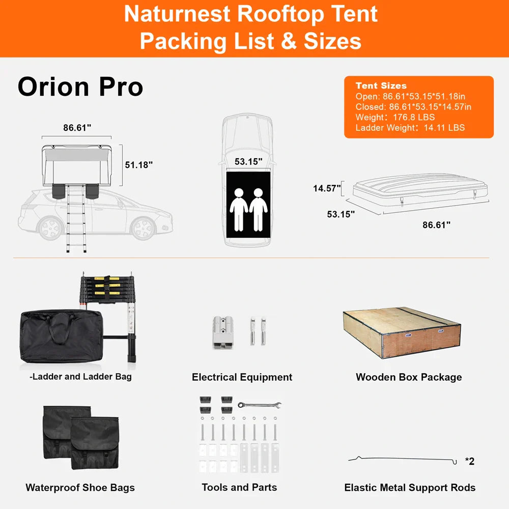 Naturnest Orion Pro Roof Top Tent