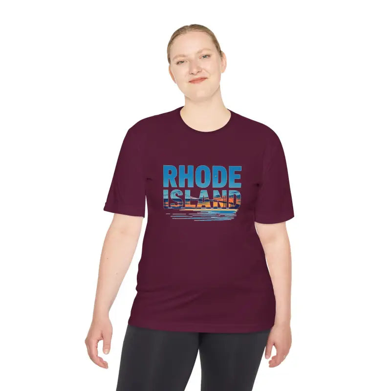 Ocean State Styles Rhode Island T Shirt Moisture Wicking