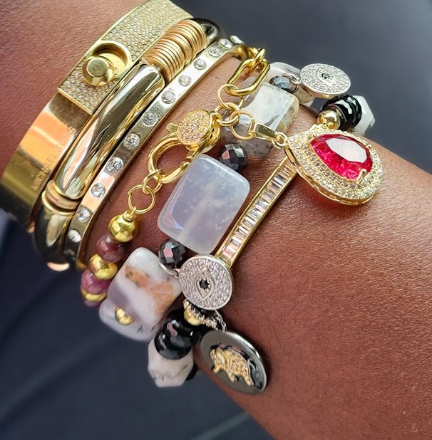 Ruby Chain Link Bracelet
