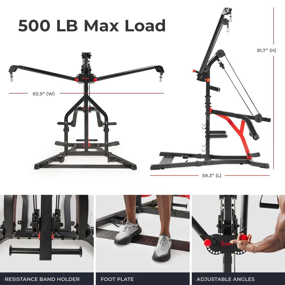 Multifunctional Strength Training Home Gym by Sunny Health & Fitness