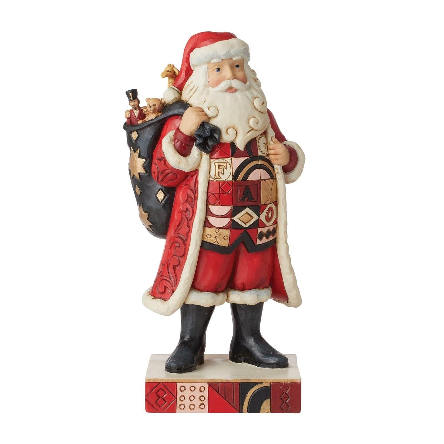Santa with FAO Schwartz Toy Bag - Figurine