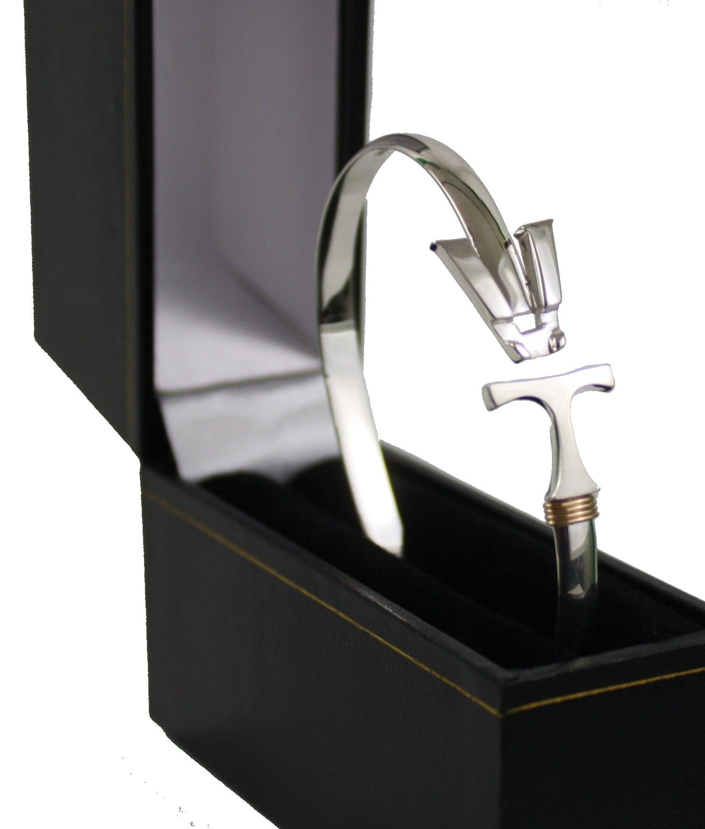 Vermont Hook Bracelet Silver - 5mm Band - 6.5 Inch