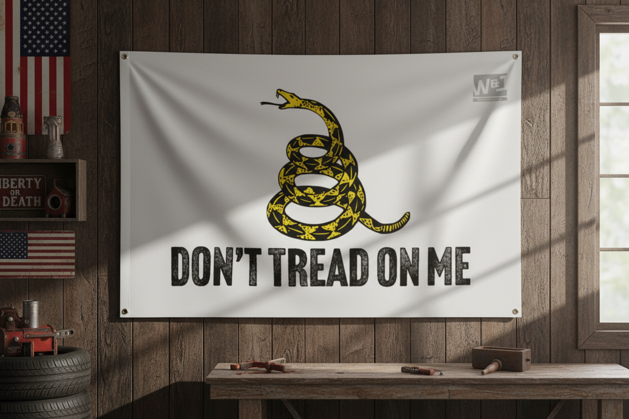 Walton & Johnson - Gadsden Flag White