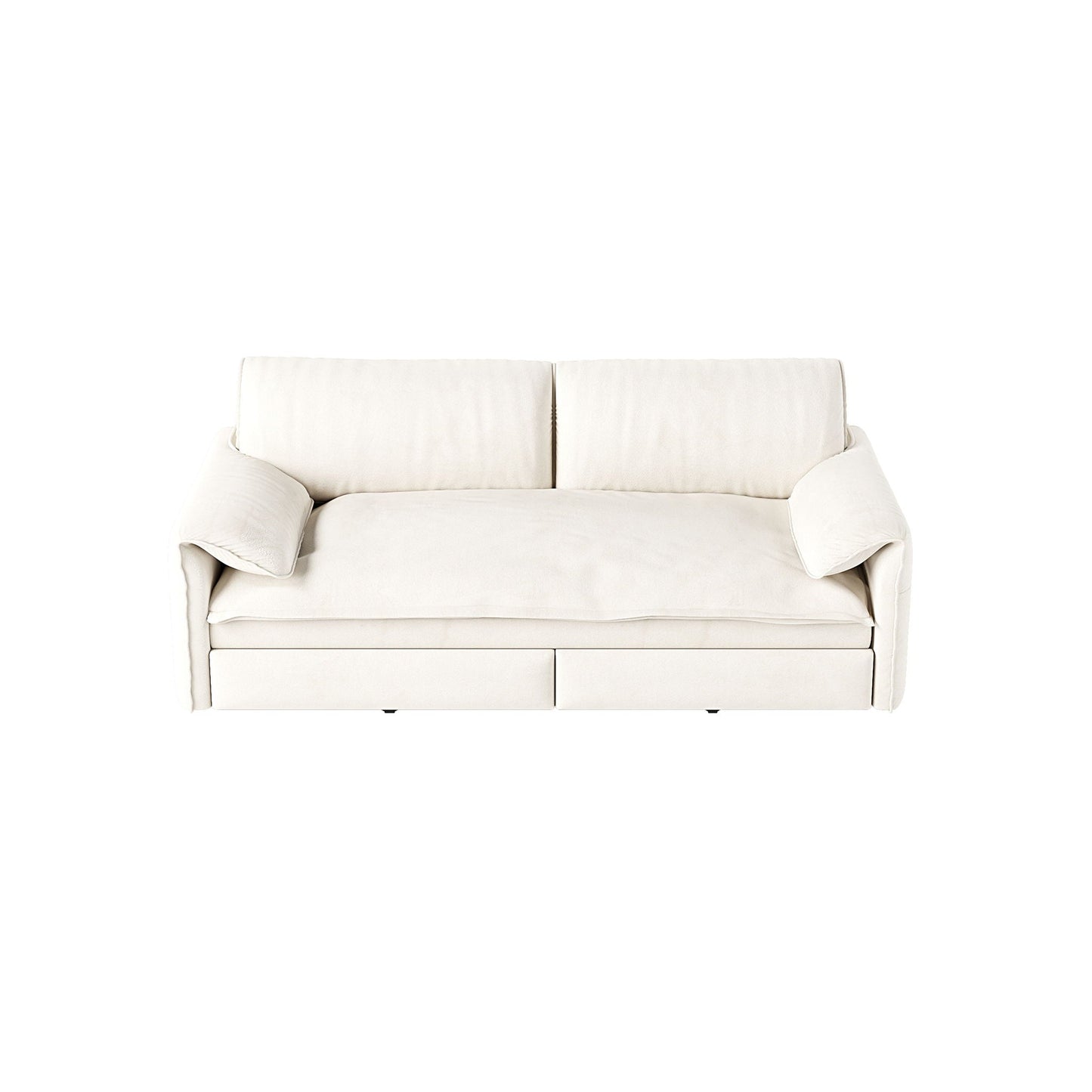Queen Pull Out Sofa Bed With Side Storage