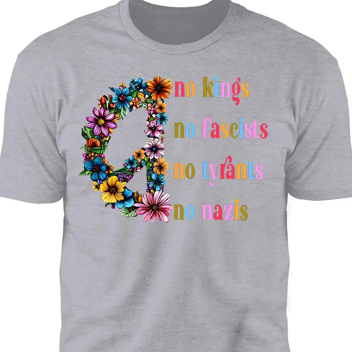 No Kings No Fascists No Tyrants No Nazis Shirt, Anti-Trump Protest Shirt, Patriotic Democracy Shirt 682465