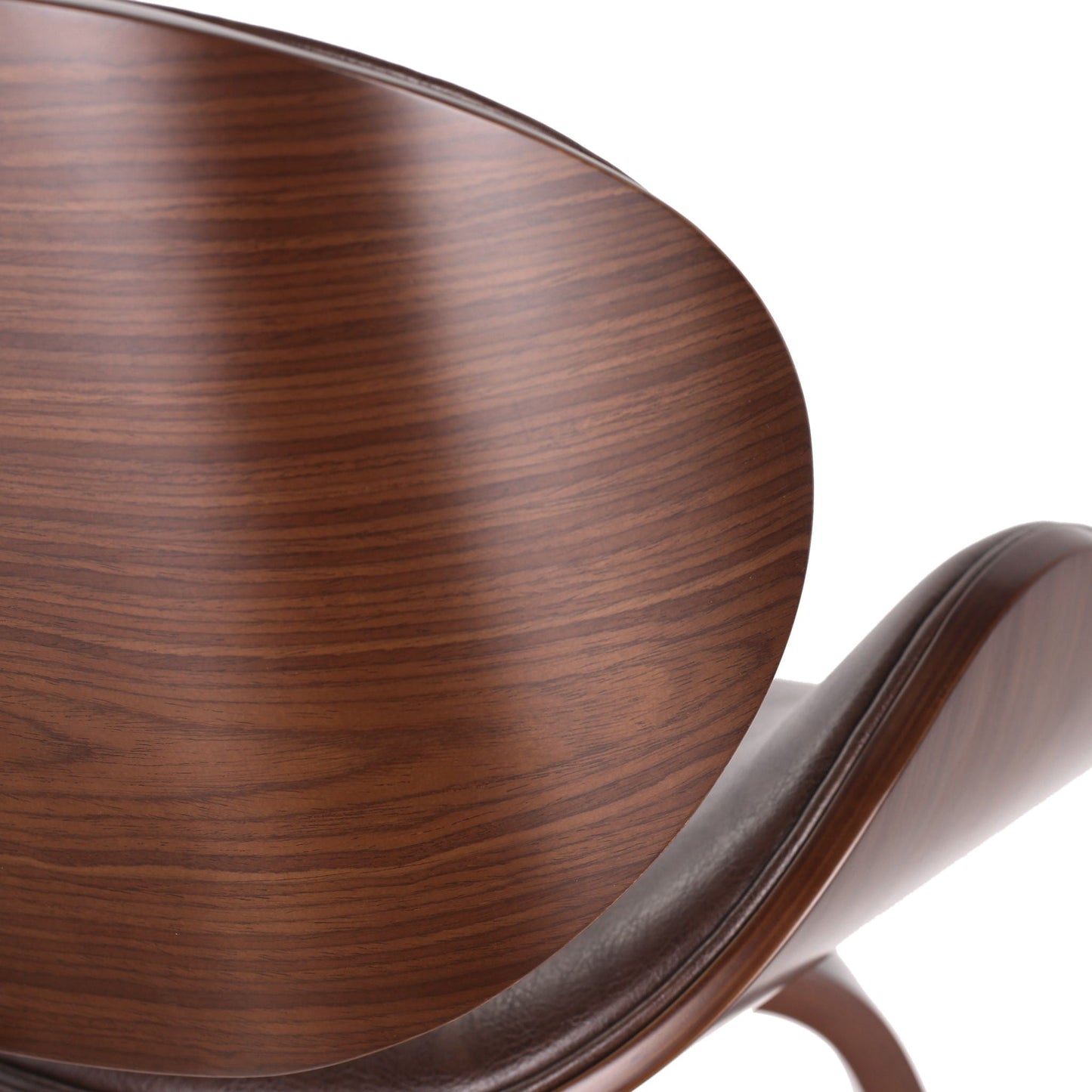 Lumos Mid Century Modern Upholstered Swivel Barstool