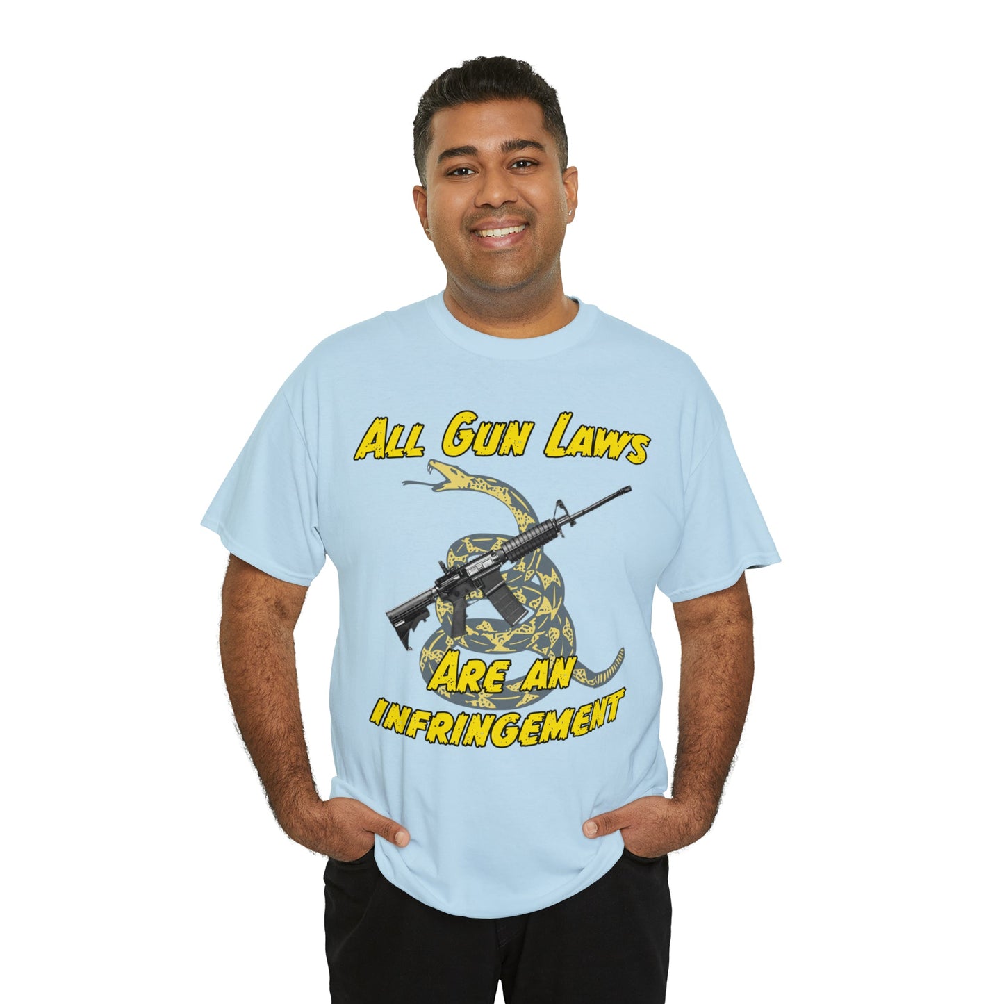 All Gun Laws Are Infringements AR15 Gadsden T-Shirt