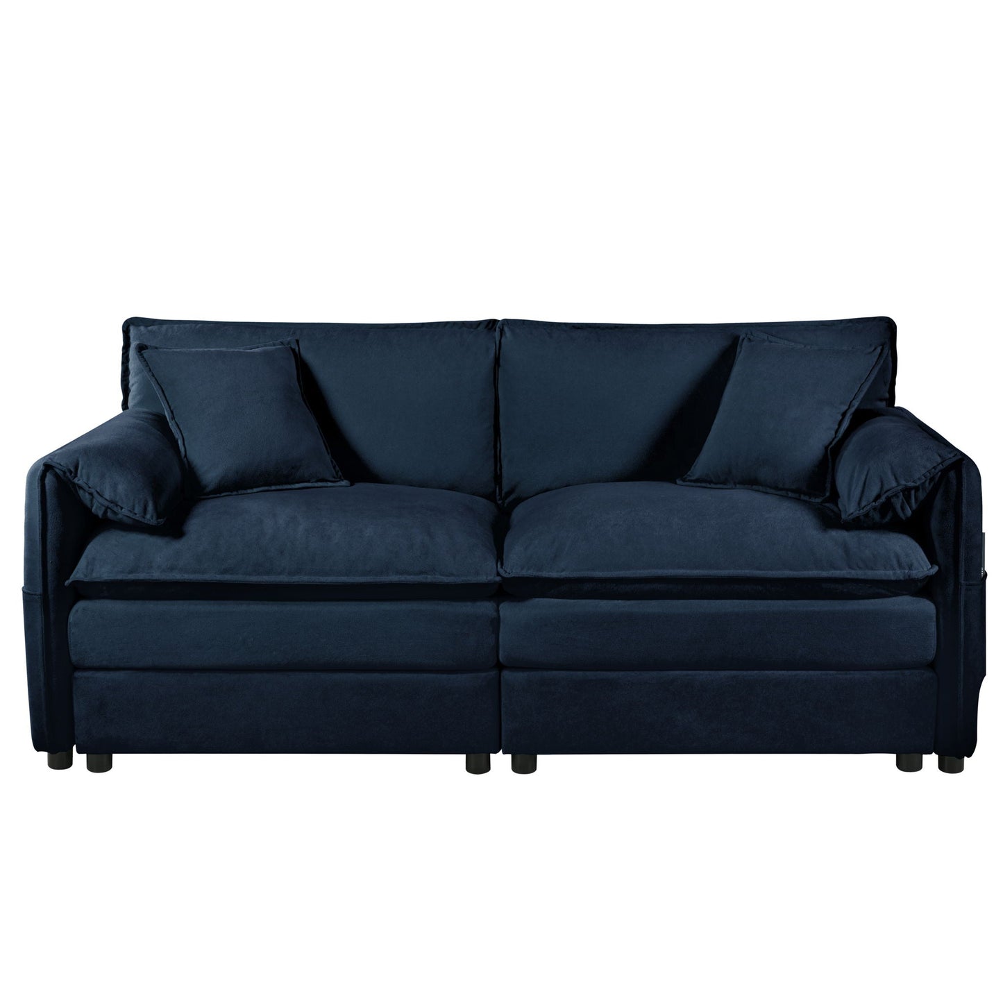 Modern Oversized Loveseat Sofa With Deep Seat And Diy Combination