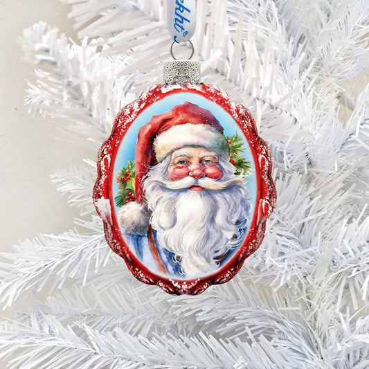 Saint Nick Mercury Glass Ornaments by G. Debrekht - Christmas Santa Snowman Decor - 776032