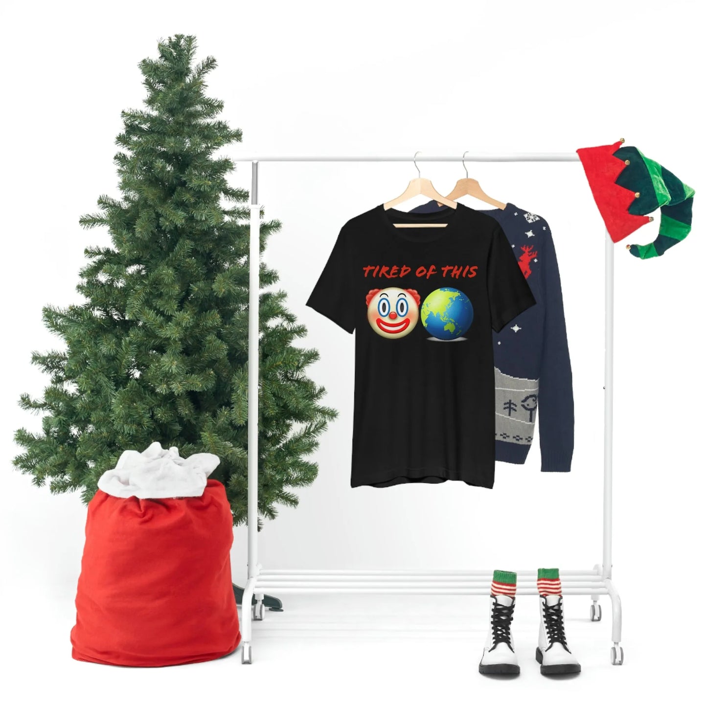 Tired Of This Clown World Emoji T-Shirt