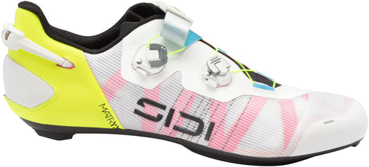 SIDI Wire 3 Road Shoes - Mens White/Yellow Fluo 45