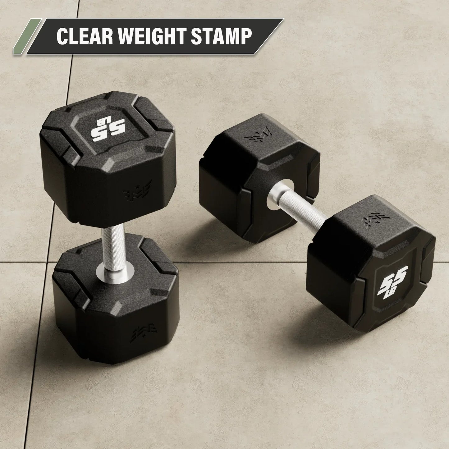 Major Fitness Urethane Octagonal-Shield Dumbbells