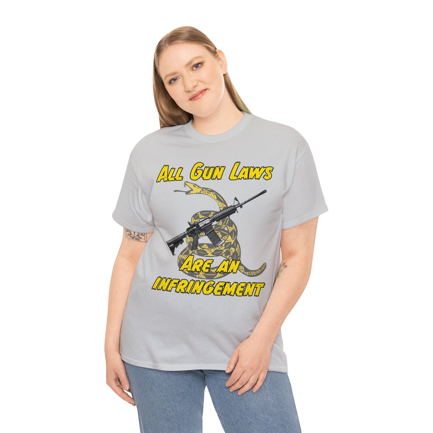 All Gun Laws Are Infringements AR15 Gadsden T-Shirt