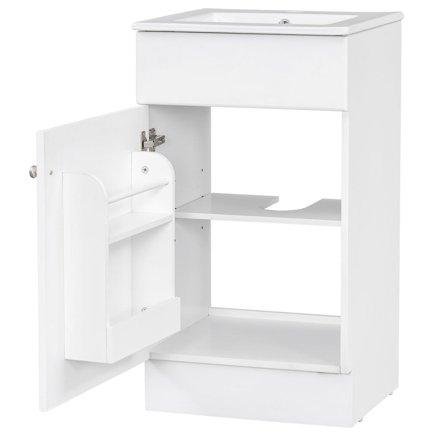 Bathroom Vanity With Sink, Cabinet With Adjustable Shelf