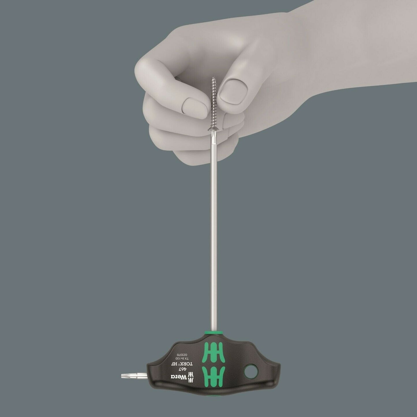 Wera 454/10 HF Set 1 Hex Plus T-Handle Screwdriver Set With Rack SAE 05023451001