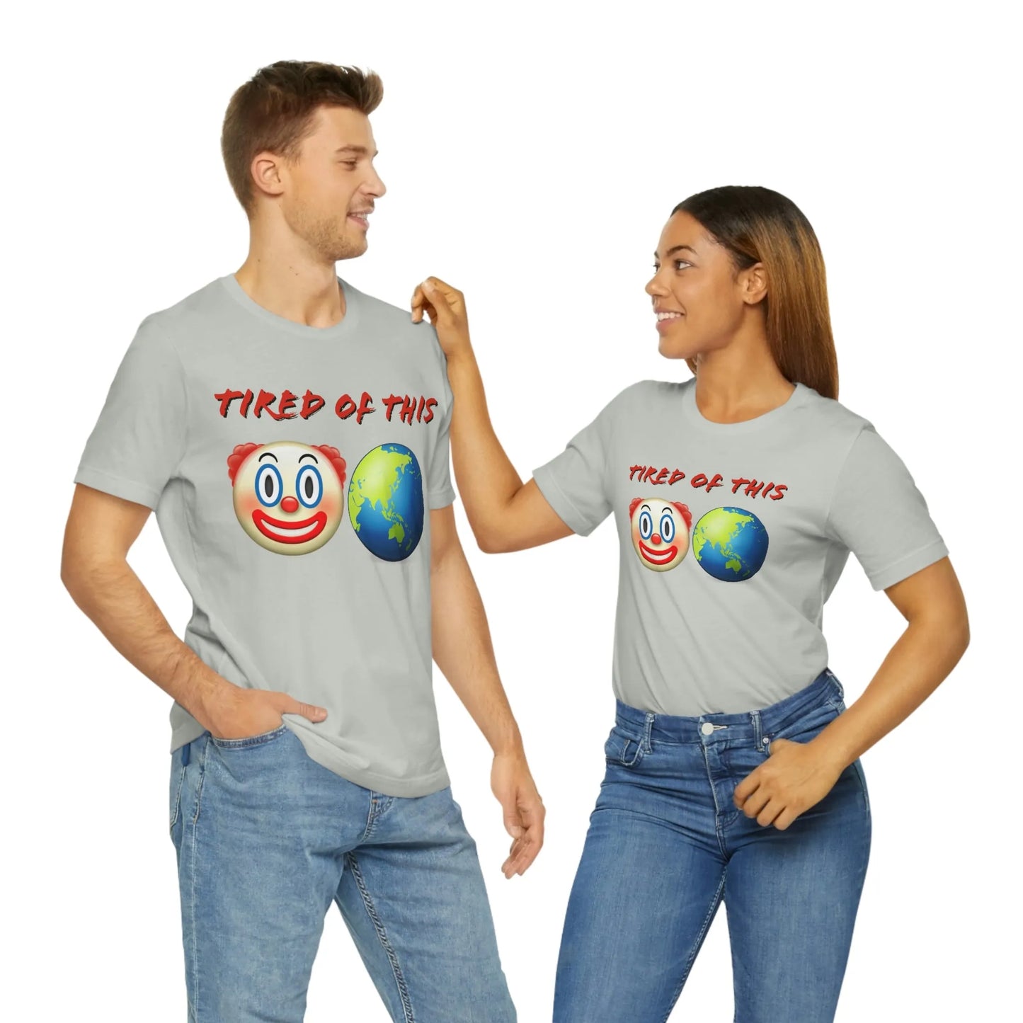 Tired Of This Clown World Emoji T-Shirt