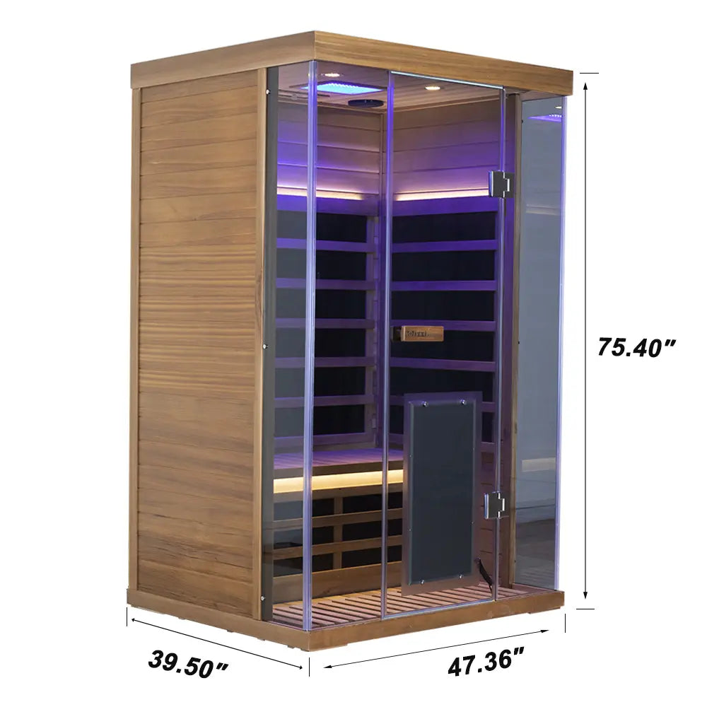 Wizzisauna SR02 2 Person Red Cedar Far Infrared Sauna **Pre-Order**