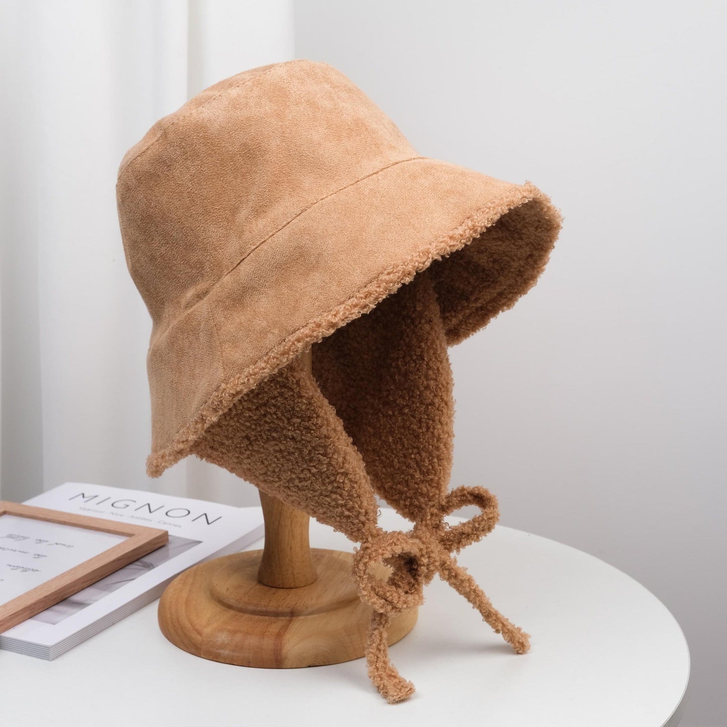 Korean Ear Protector Lamb Suede Suede