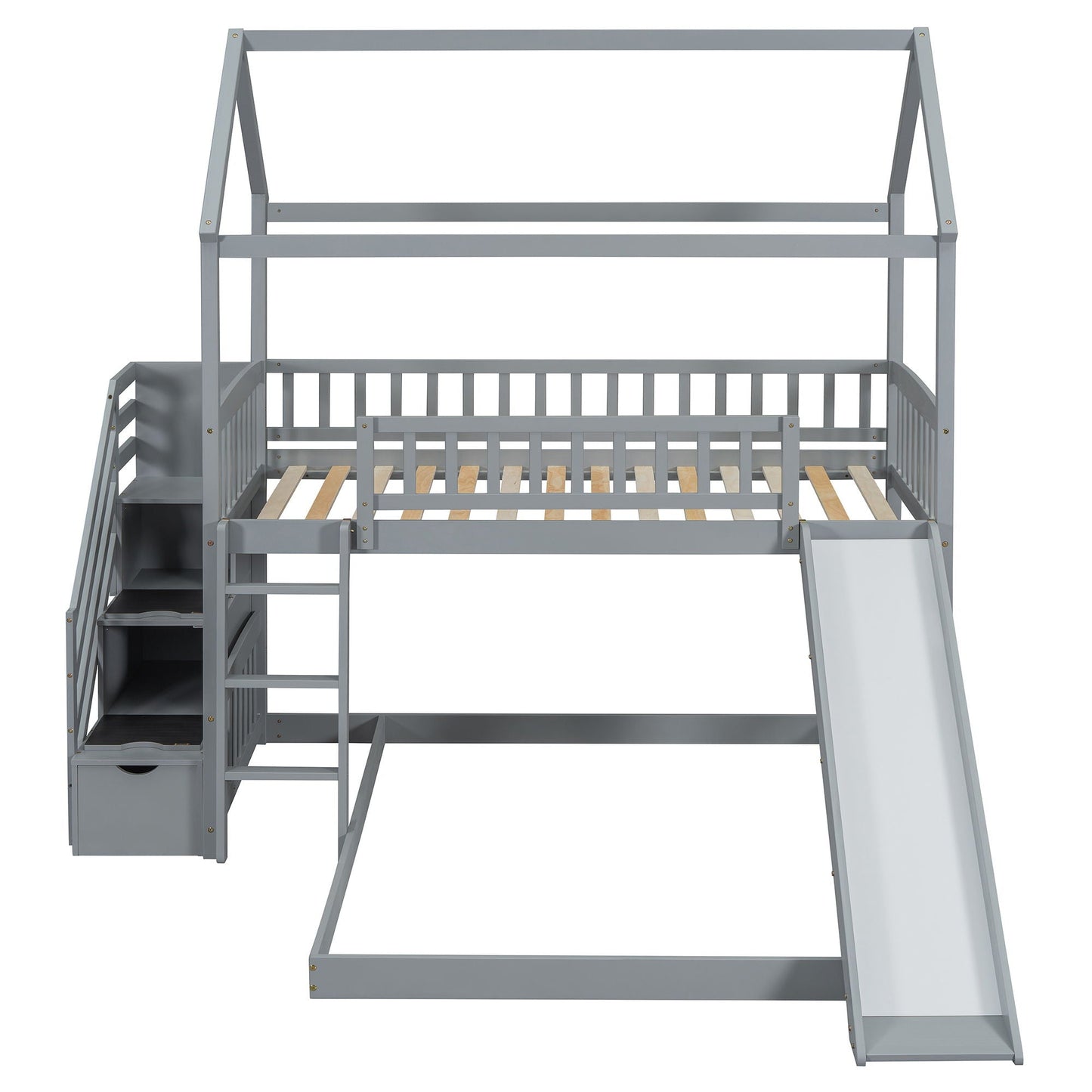 House Bunk Bed With Slide