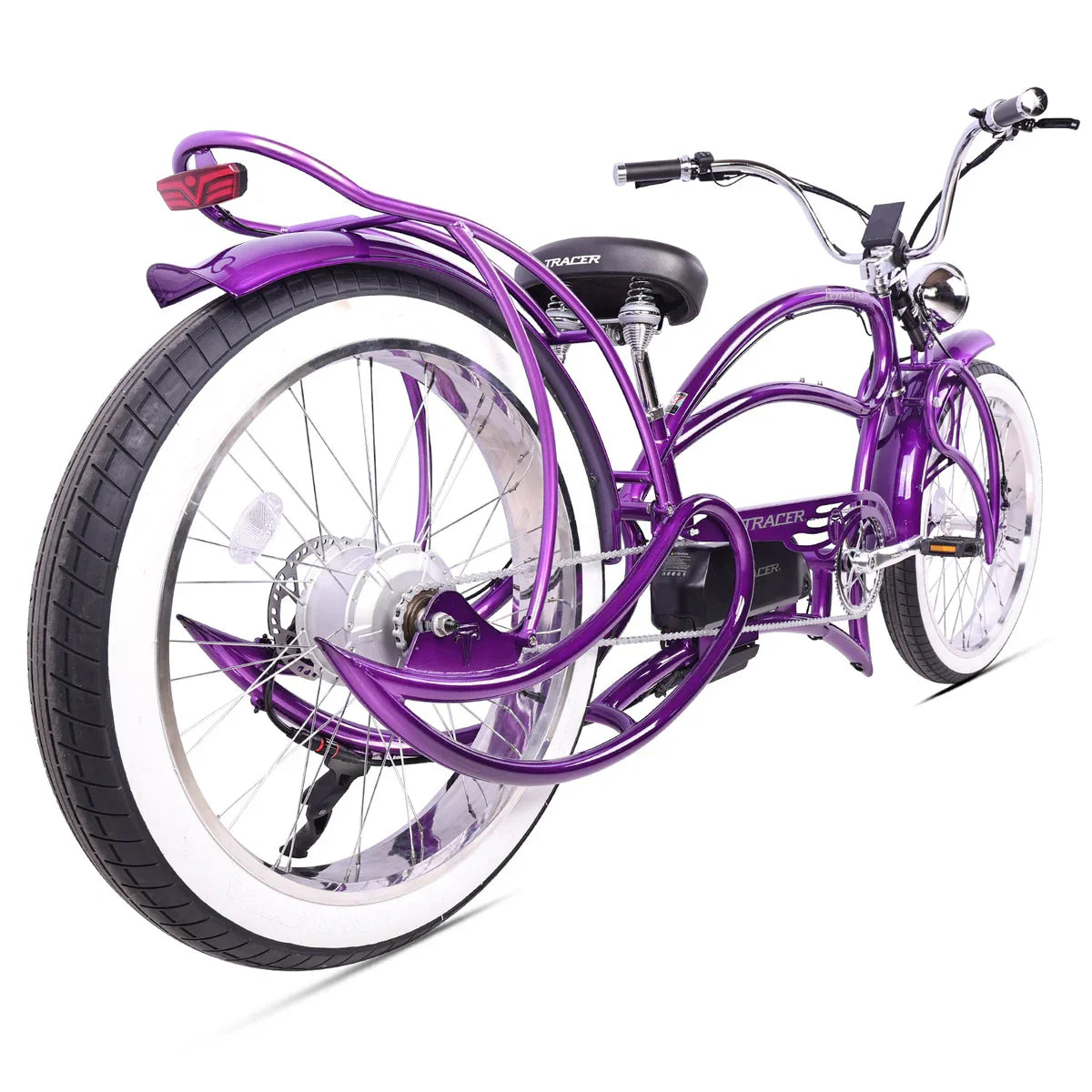 Tracer Beyond Pro 800W 26" Classic Stretch Chopper EBike