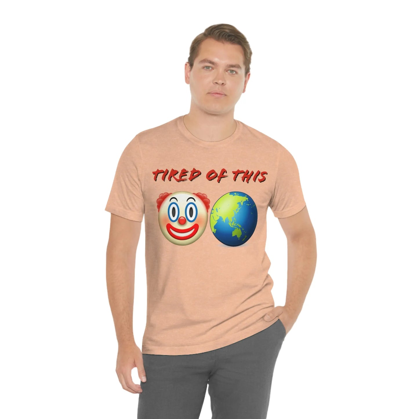 Tired Of This Clown World Emoji T-Shirt
