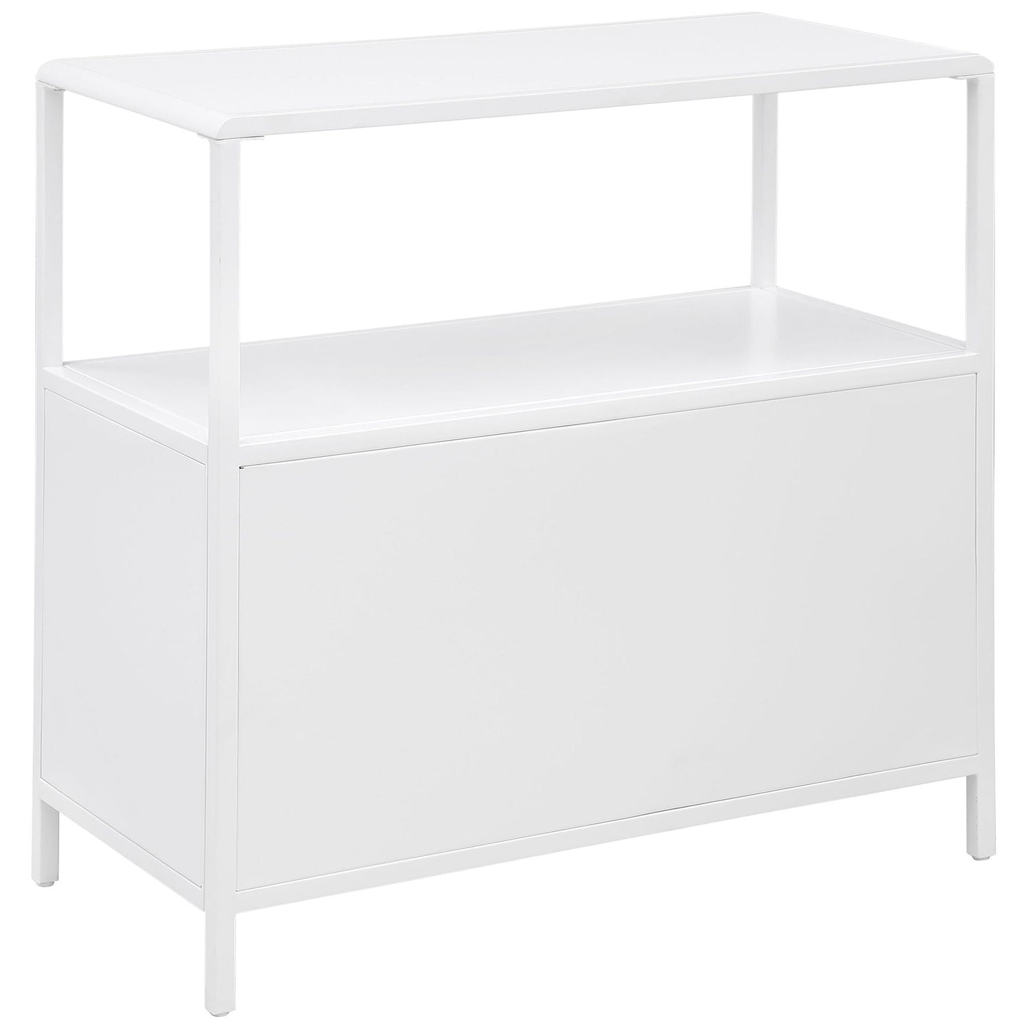 Kenneth - 2 Door Radio Weave Accent Cabinet - White