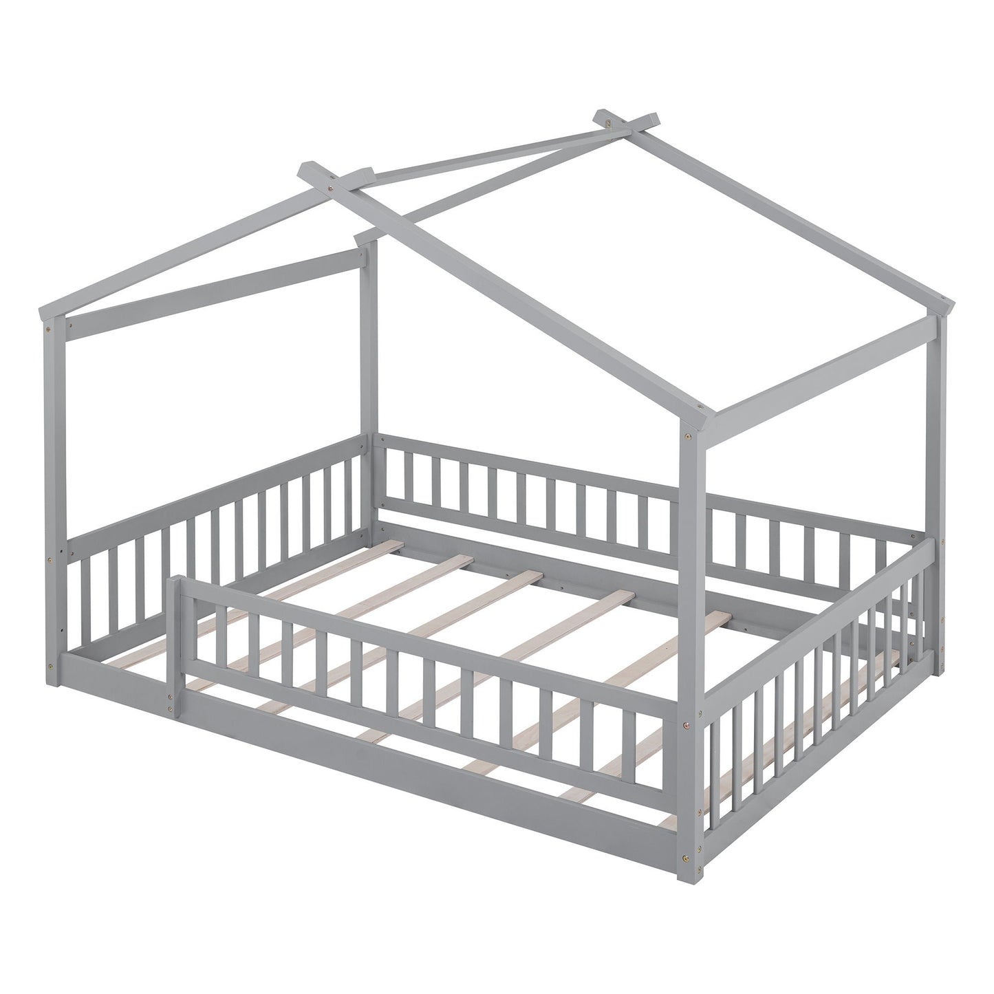 Bed House Bed Frame With Fence